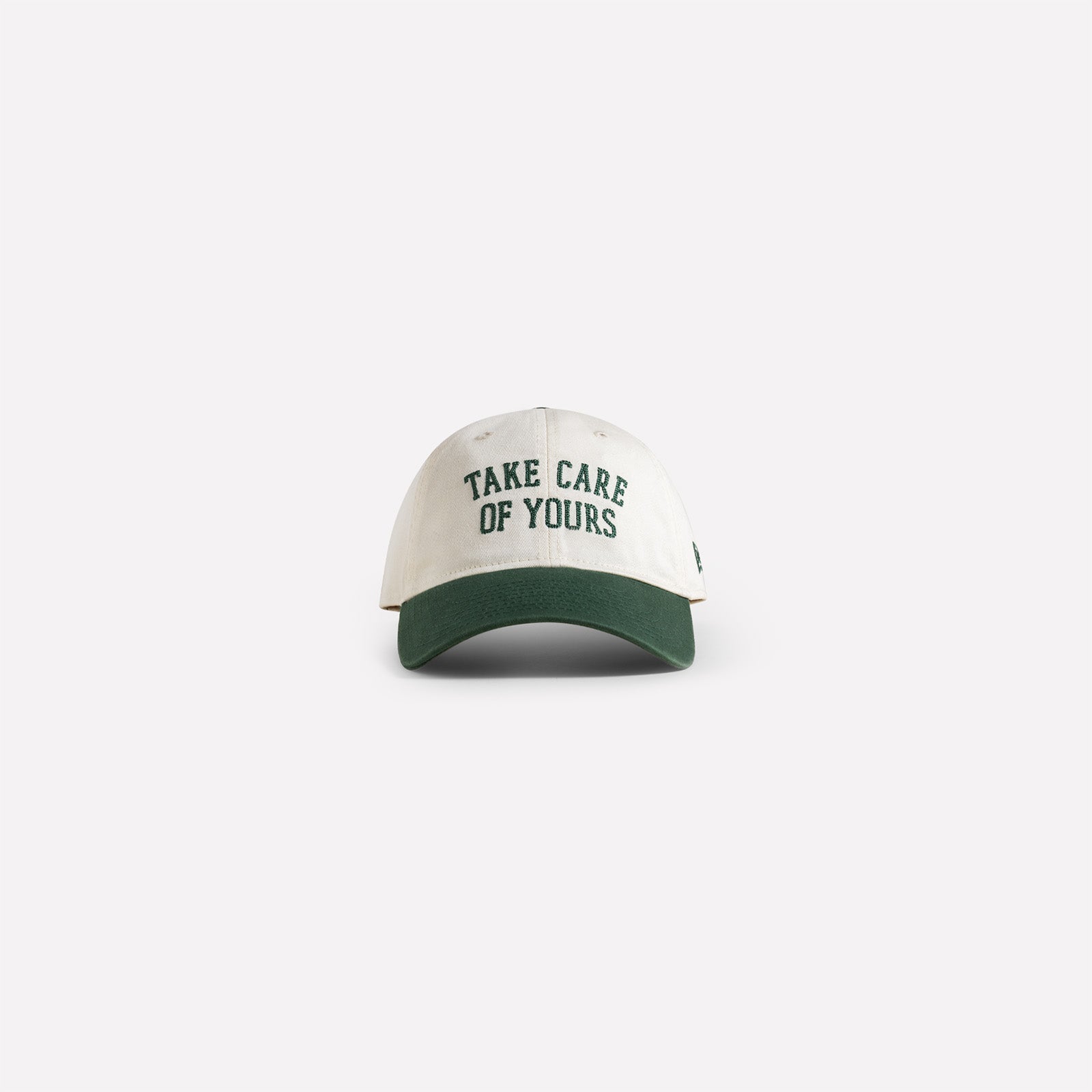 "TAKE CARE OF YOURS" NEW ERA CASUAL CLASSIC CAP (CHROME / FOREST)