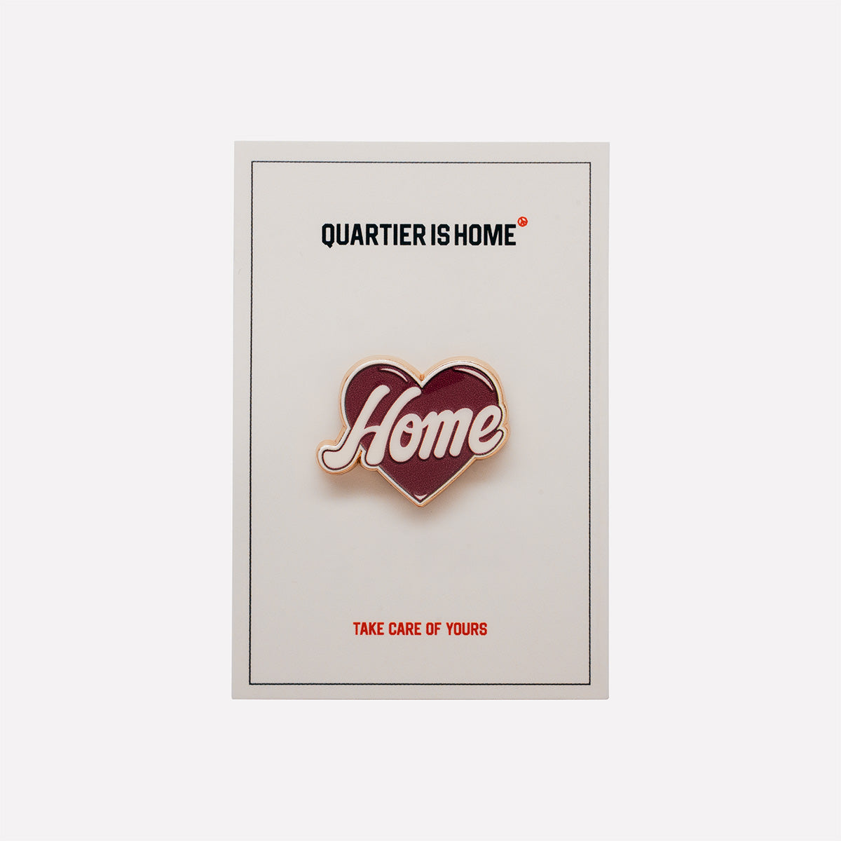 "LOVE HOME" PIN (RED)