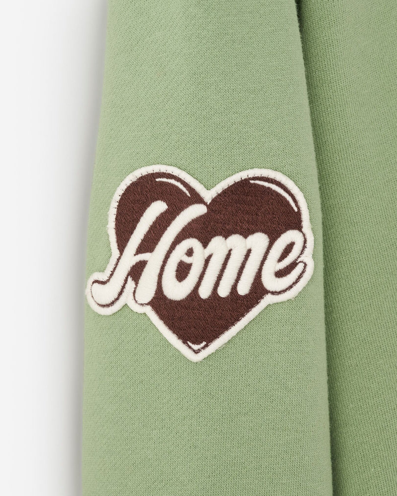 QUARTIER IS HOME x ROOTS CANADA - "TAKE CARE OF YOURS" CREWNECK (FOREST)