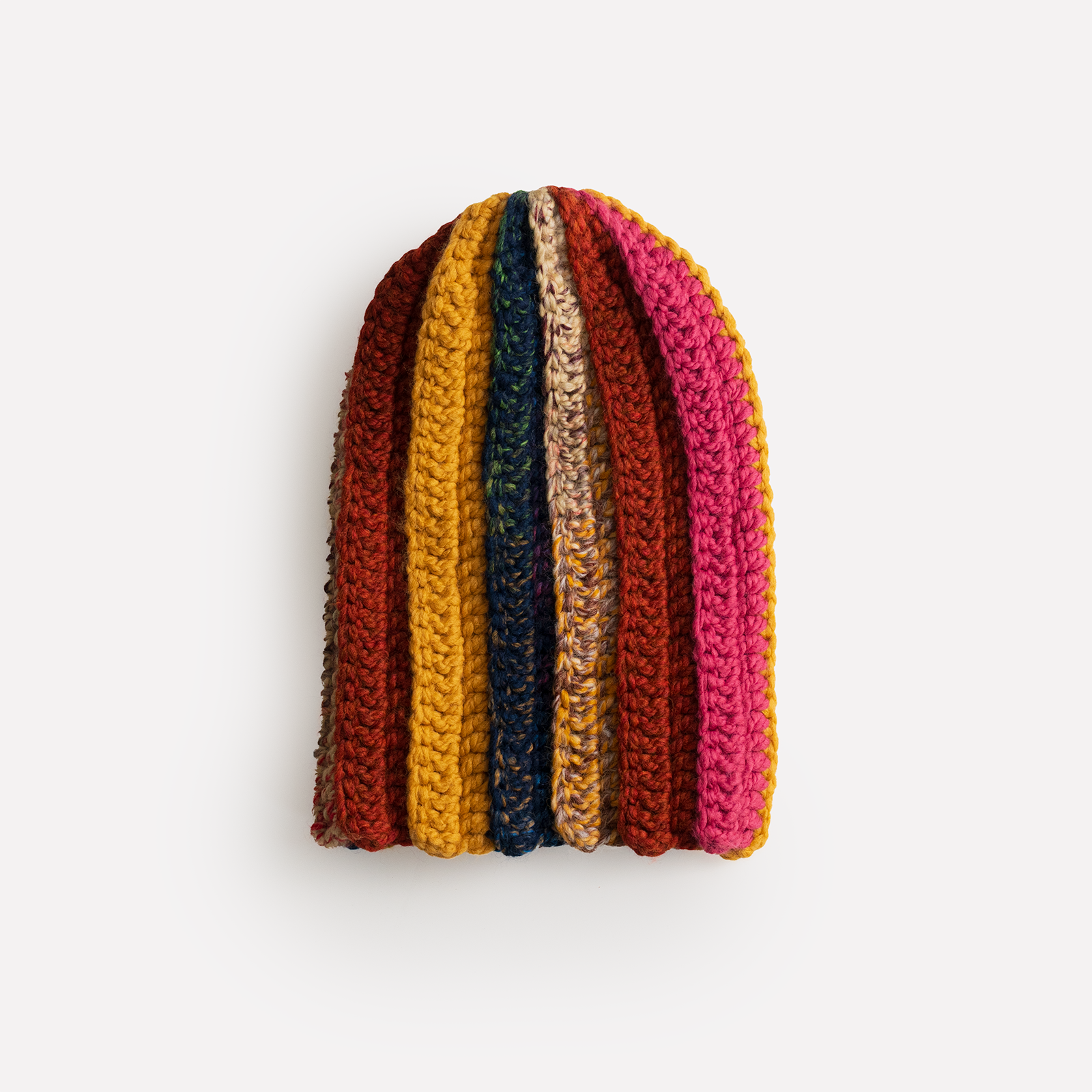 "ONE of ONE" Hand-Knitted Beanie (MULTI)
