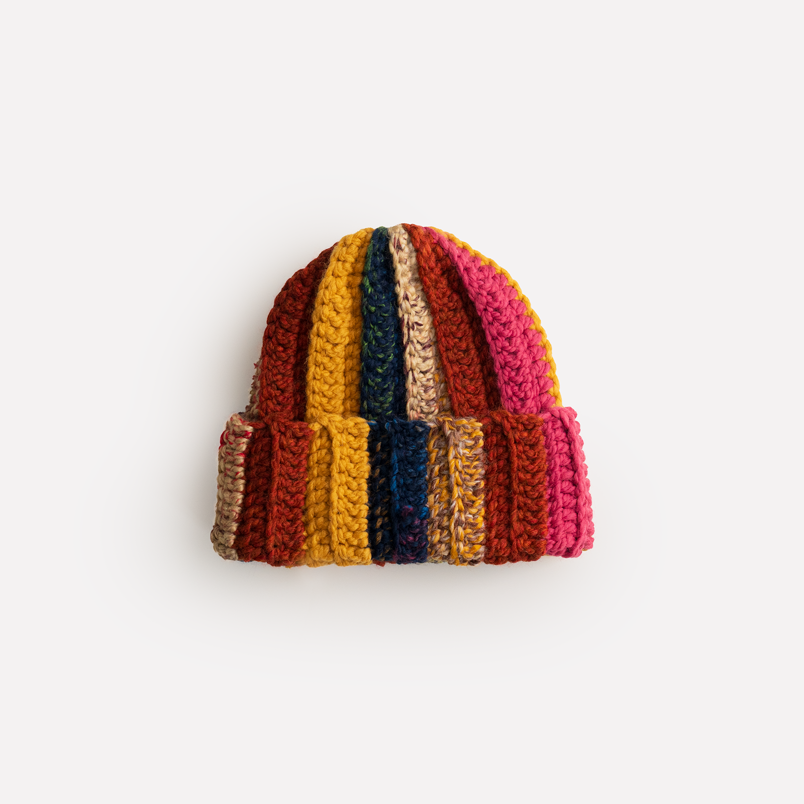 "ONE of ONE" Hand-Knitted Beanie (MULTI)