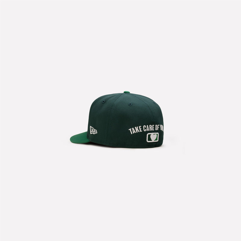 "TAKE CARE OF YOURS" NEW ERA 2TONE 59FIFTY FITTED (DARK GREEN / KELLY GREEN)