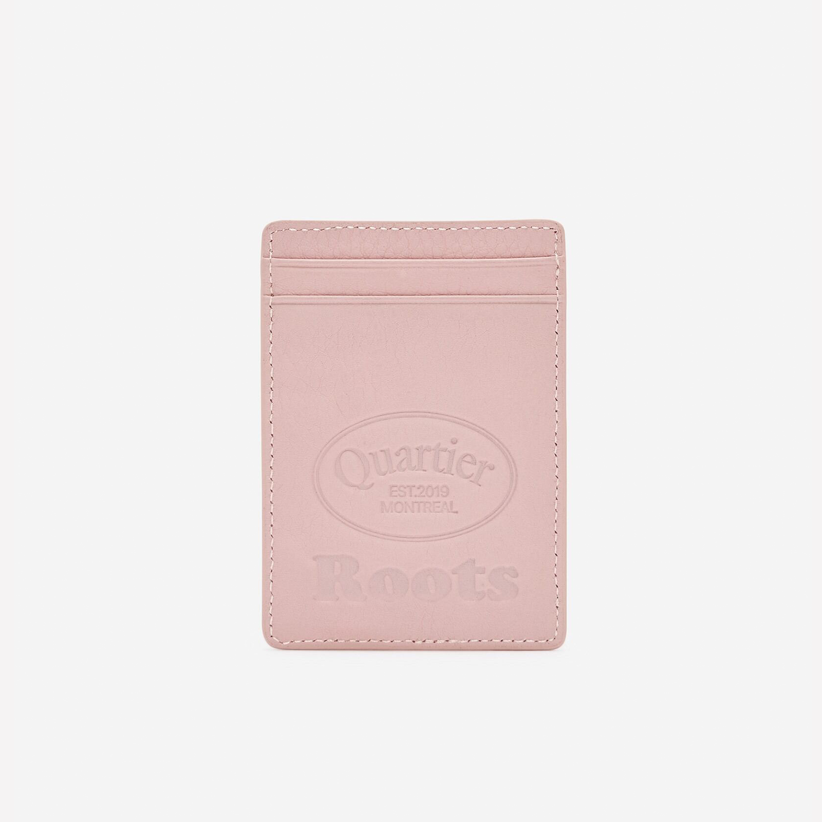 QUARTIER IS HOME x ROOTS - "TAKE CARE OF YOURS" LEATHER CARD HOLDER