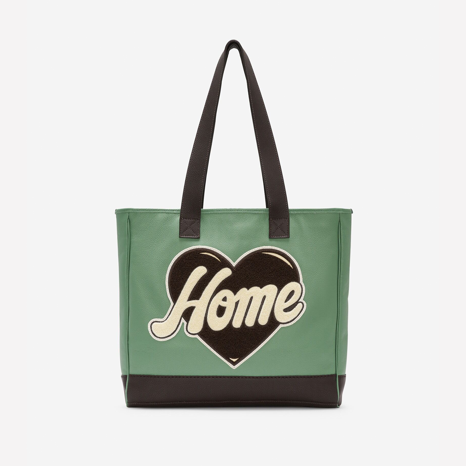 QUARTIER IS HOME x ROOTS - "TAKE CARE OF YOURS" LEATHER TOTE BAG