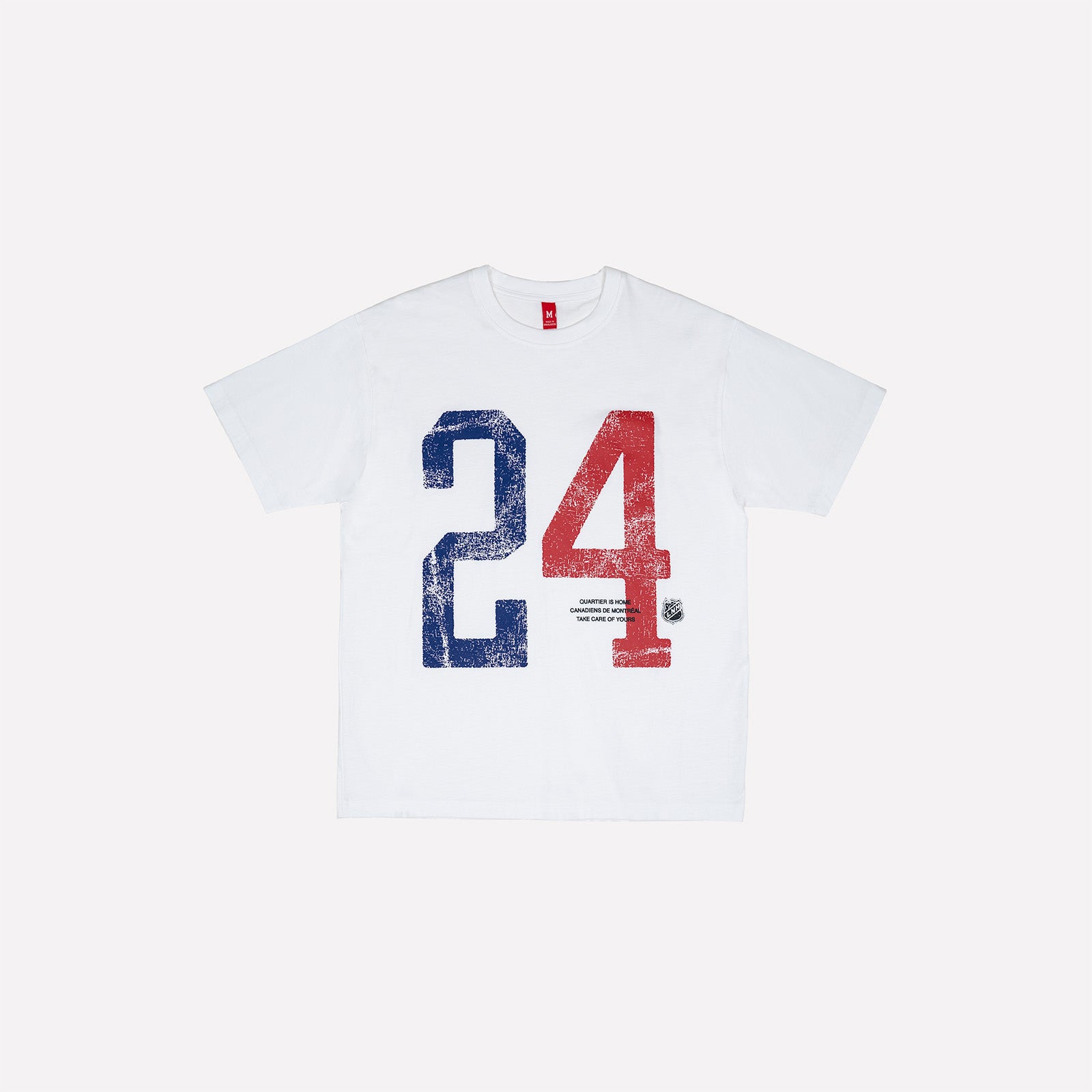 QUARTIER IS HOME x LES CANADIENS DE MONTRÉAL x MITCHELL & NESS - "24" TEE